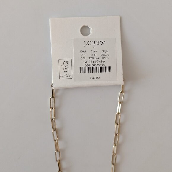 J. Crew Factory Paperclip Link Chain Necklace - Picture 5 of 5